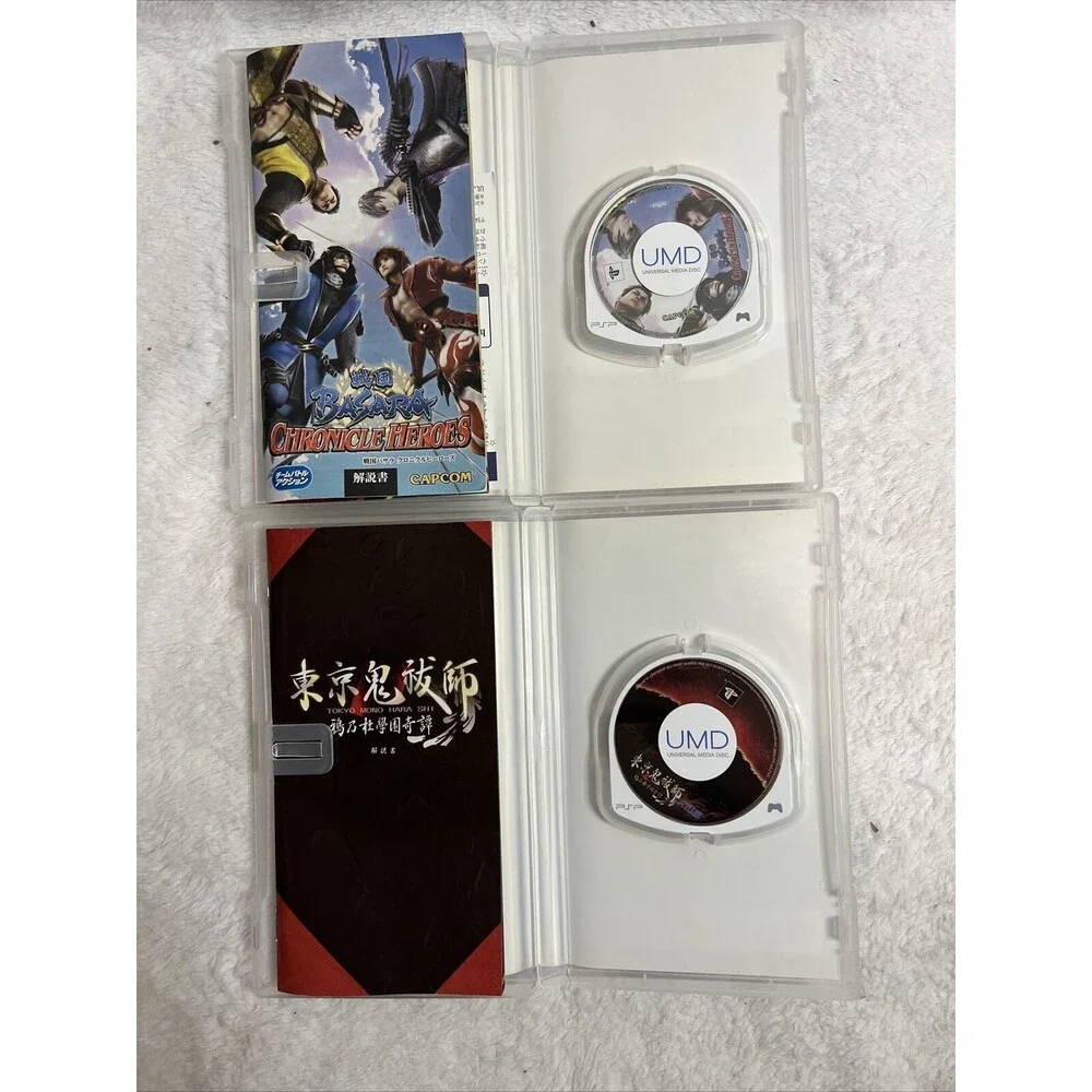 Japan PSP Lot Sengoku Basara: Chronicle Heroes Monster Hunter Gundam Tokyo Mono